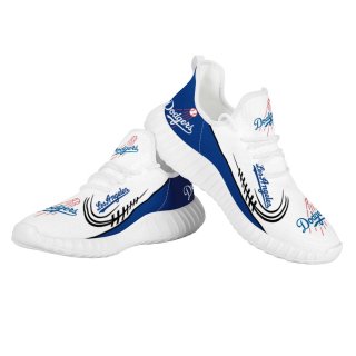 Women's Los Angeles Dodgers Mesh Knit Sneakers/Shoes 004